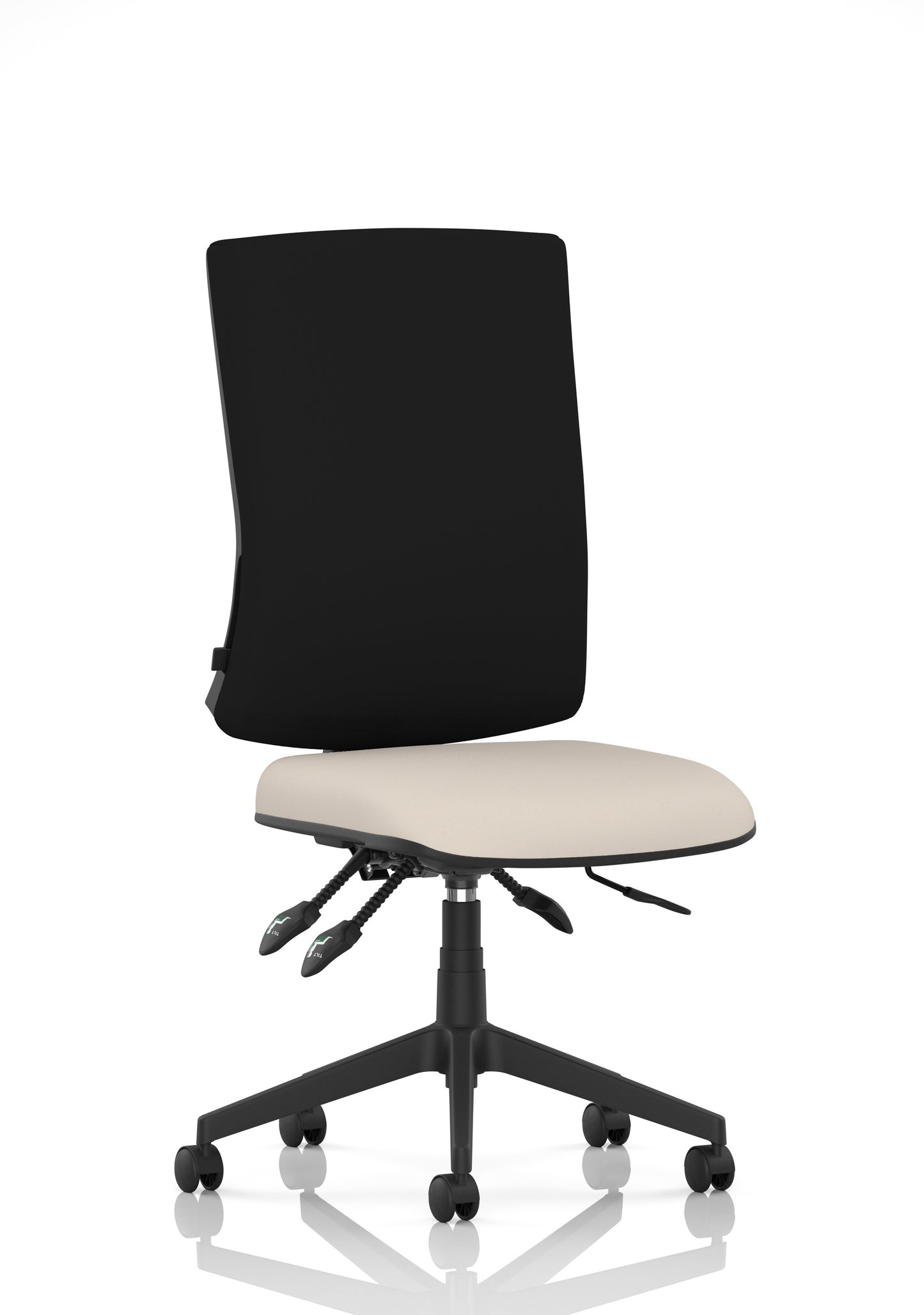Orlena High Back Ergonomic Task Operator Office Chair Bespoke Quest Salt Black None - Industrious Decor