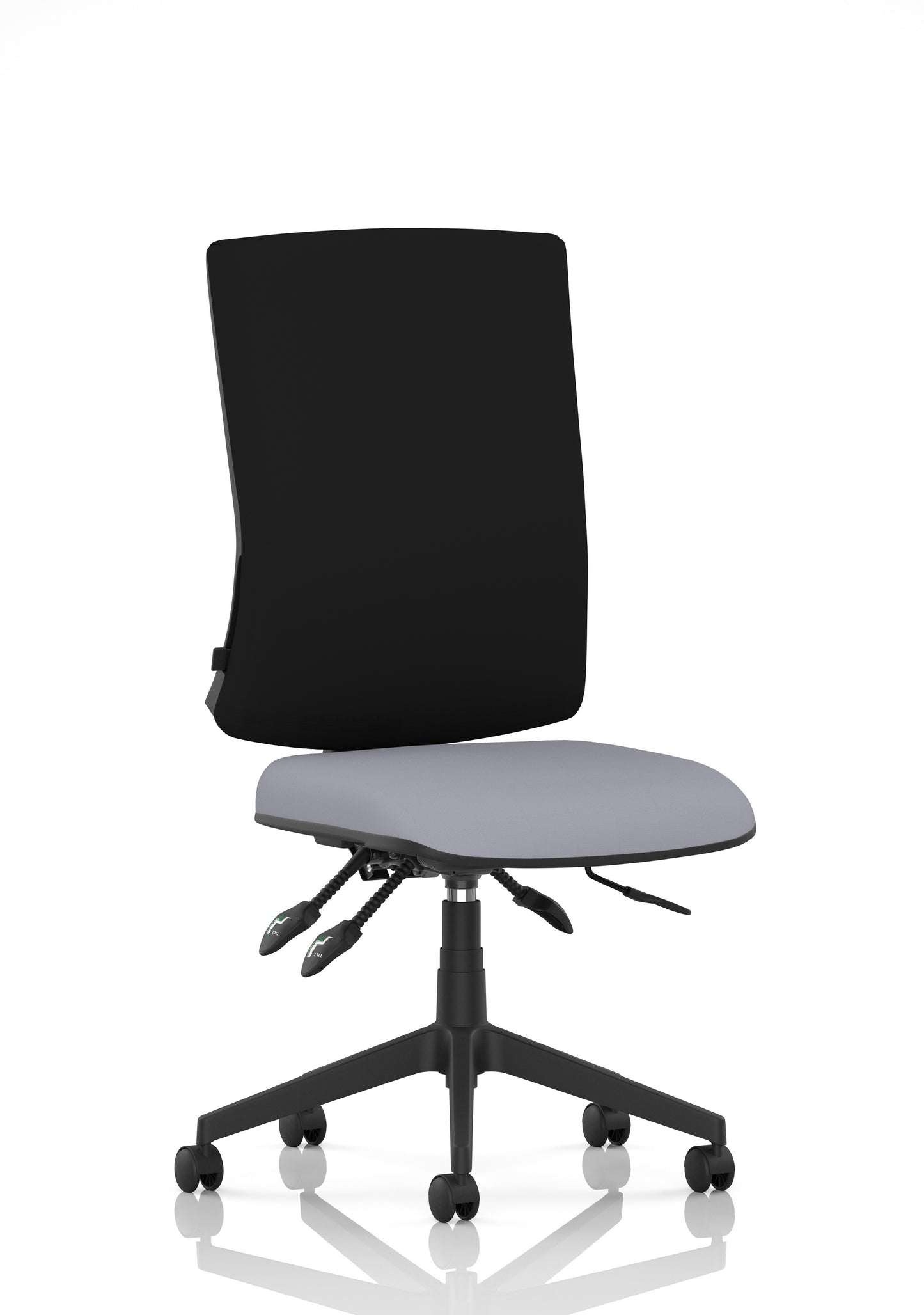 Orlena High Back Ergonomic Task Operator Office Chair Bespoke Quest Shell Black None - Industrious Decor