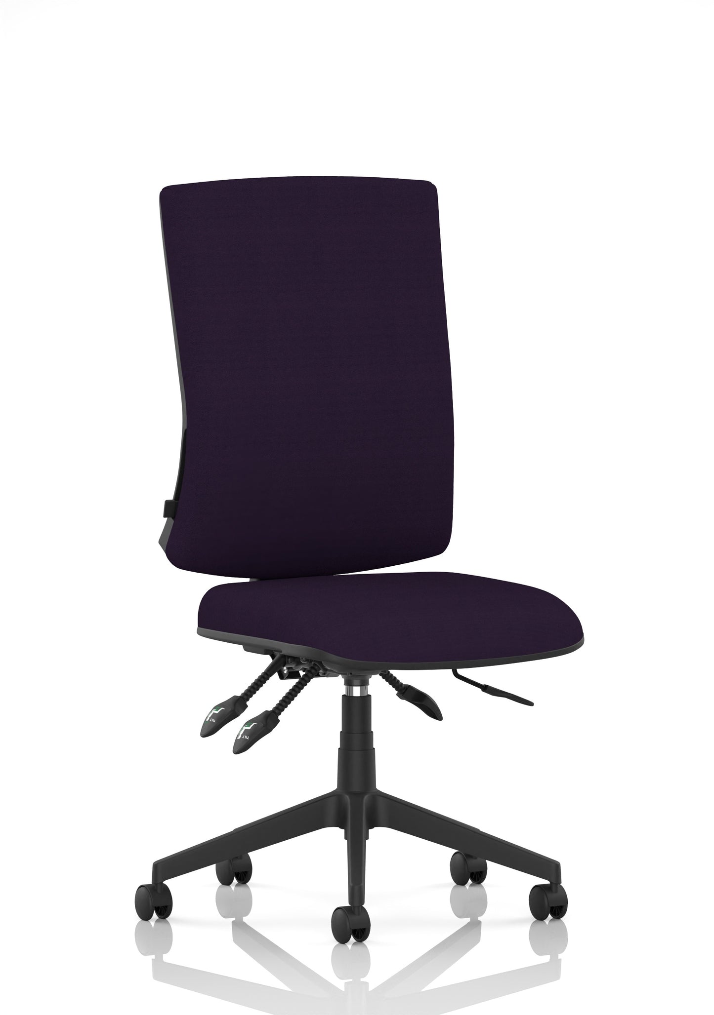 Orlena High Back Ergonomic Task Operator Office Chair Bespoke Tansy Purple Matching Bespoke Colour None - Industrious Decor
