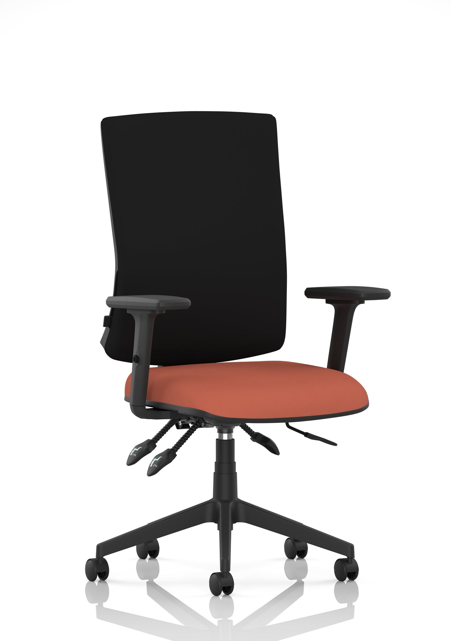Orlena High Back Ergonomic Task Operator Office Chair Bespoke Quest Crab Black With Arms - Industrious Decor