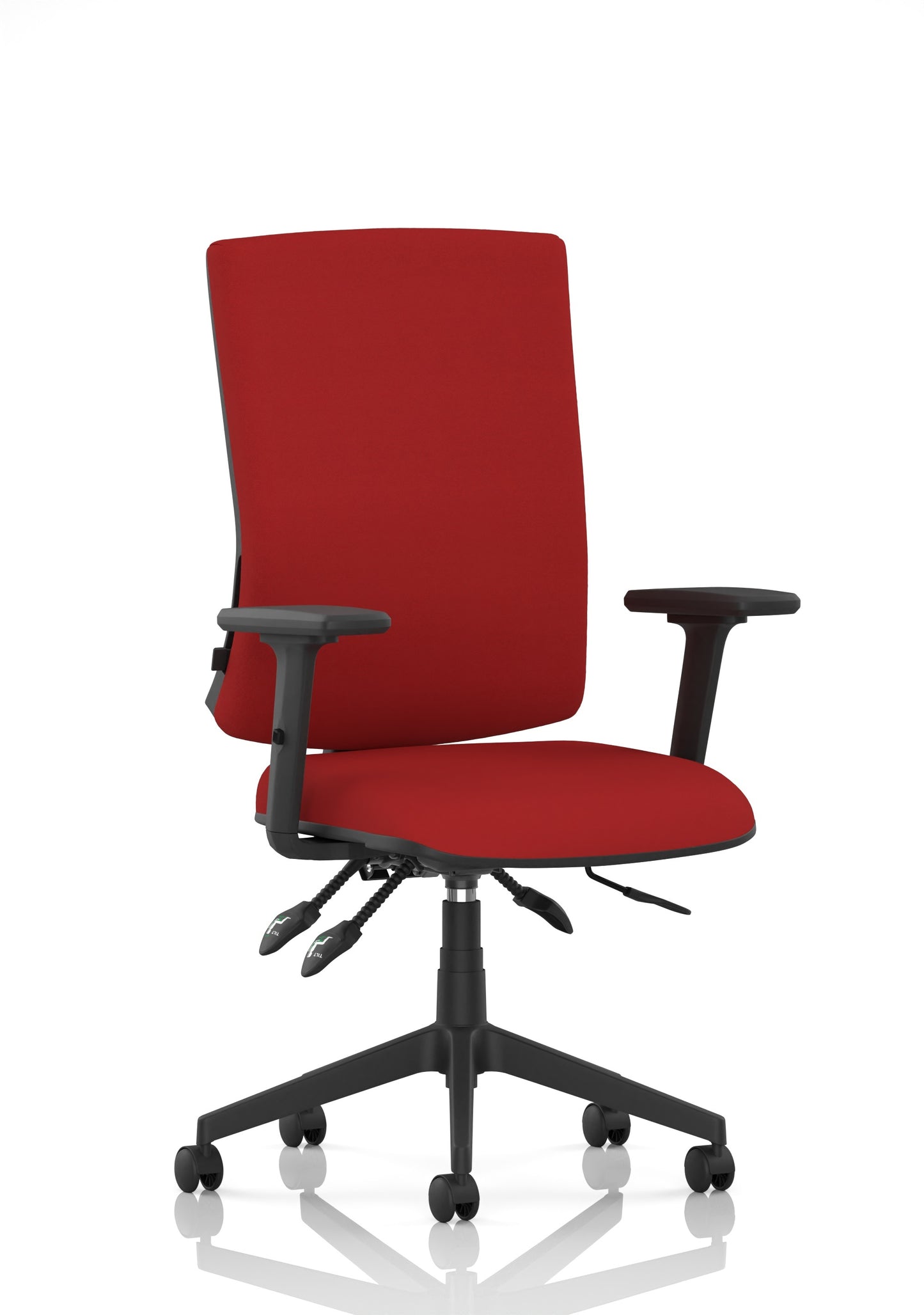 Orlena High Back Ergonomic Task Operator Office Chair Bespoke Bergamot Cherry Matching Bespoke Colour With Arms - Industrious Decor