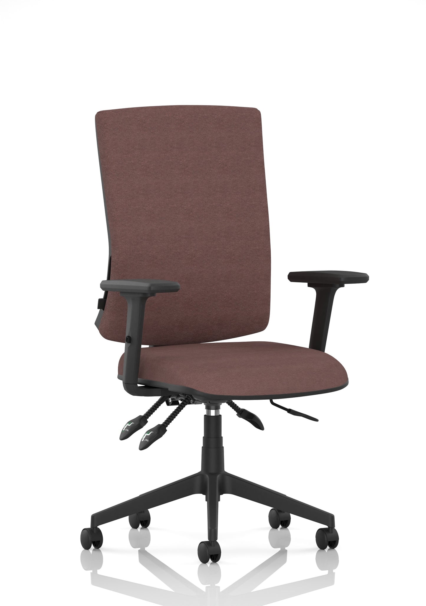 Orlena High Back Ergonomic Task Operator Office Chair Bespoke Rivet Forge Matching Bespoke Colour With Arms - Industrious Decor