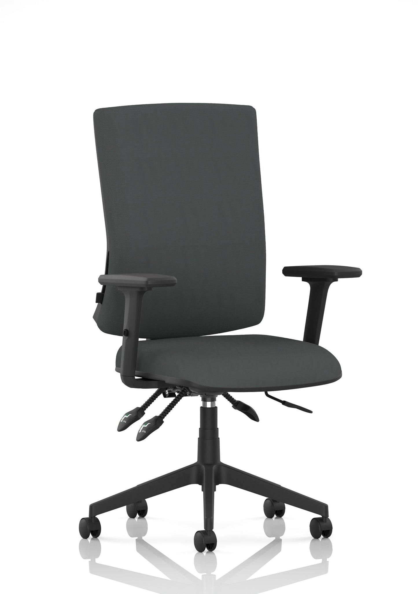 Orlena High Back Ergonomic Task Operator Office Chair Bespoke Quest Mussel Matching Bespoke Colour With Arms - Industrious Decor