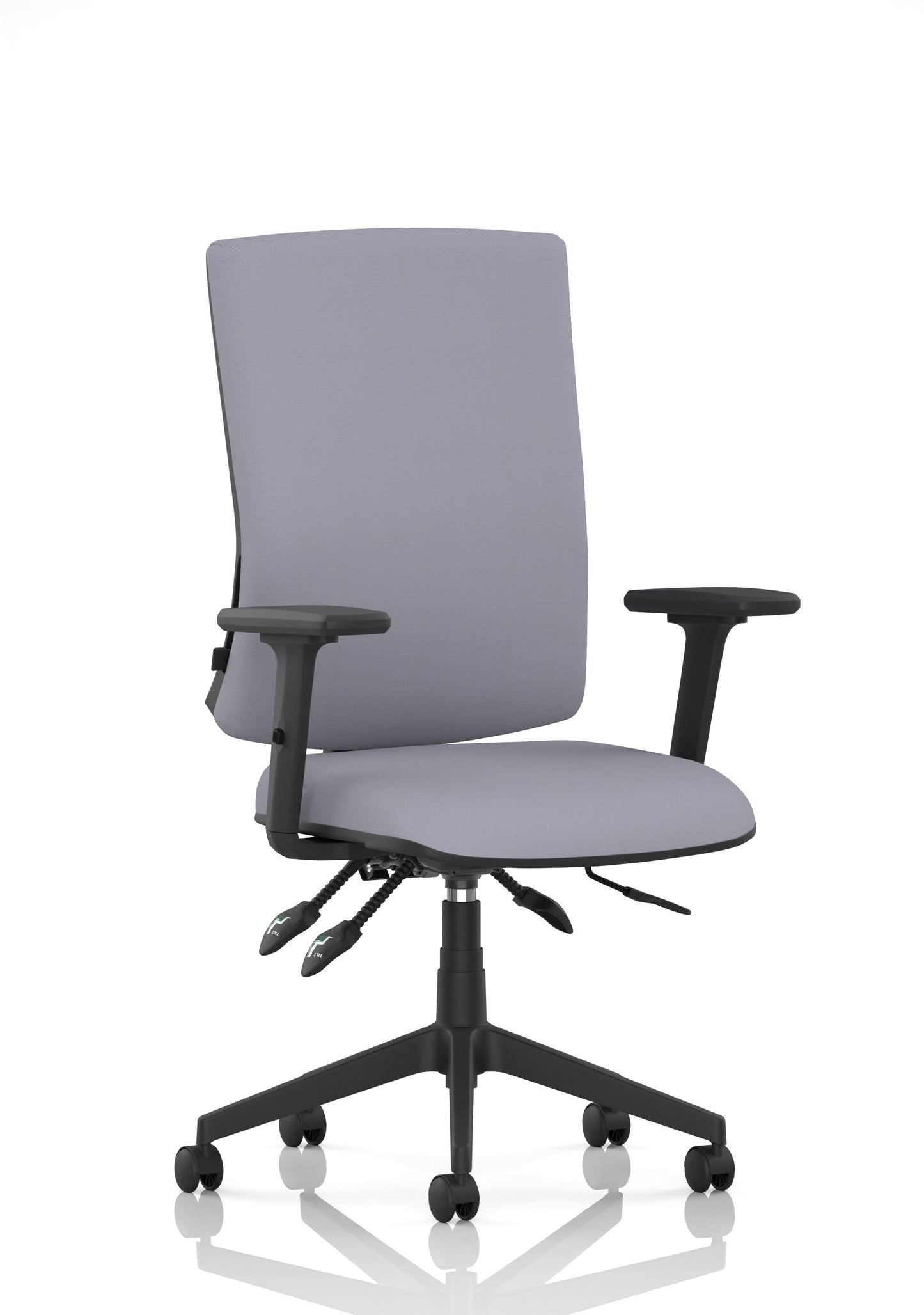 Orlena High Back Ergonomic Task Operator Office Chair Bespoke Quest Shell Matching Bespoke Colour With Arms - Industrious Decor