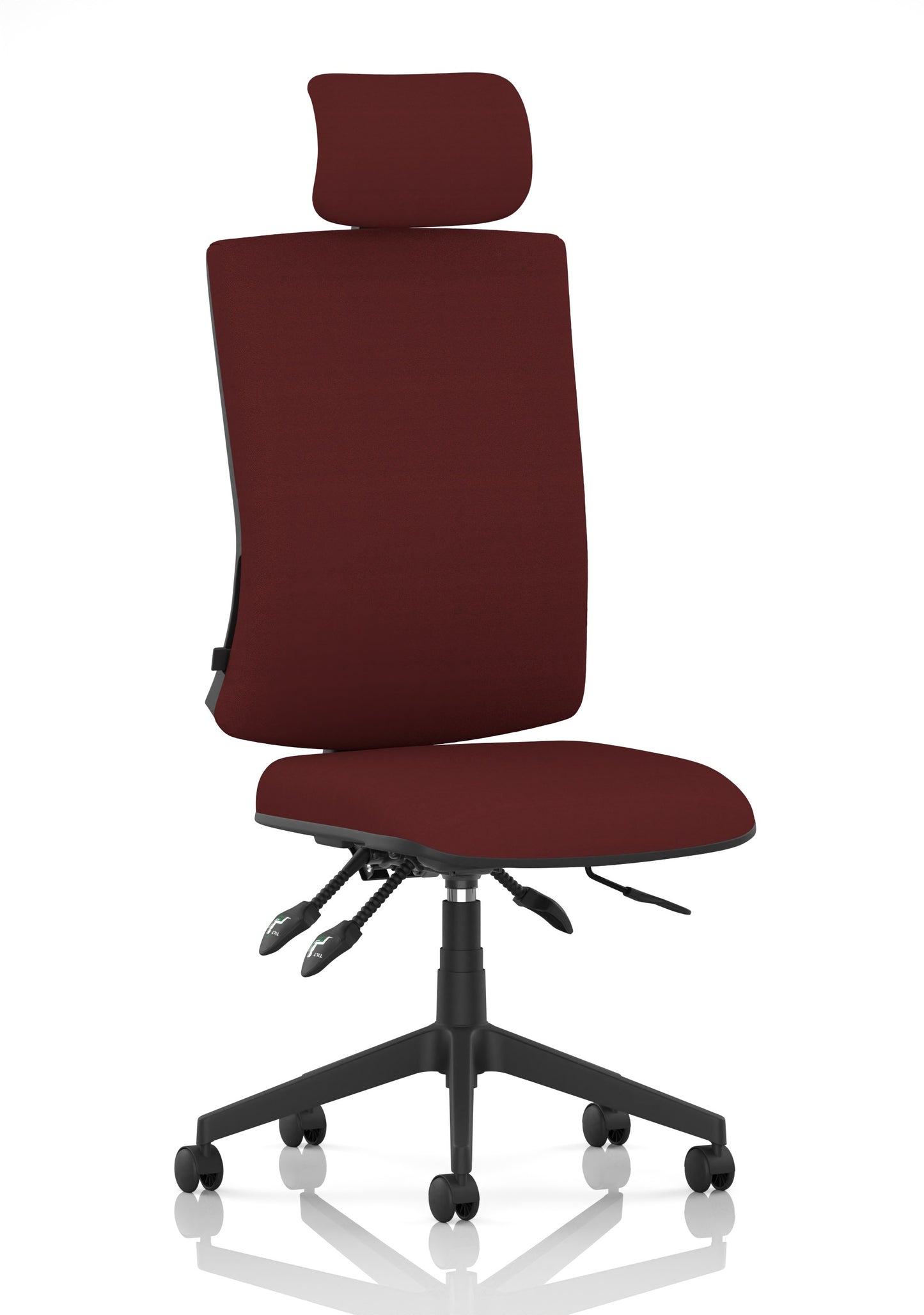 Orlena High Back Ergonomic Task Operator Office Chair with Headrest Bespoke Ginseng Chilli Matching Bespoke Colour None - Industrious Decor