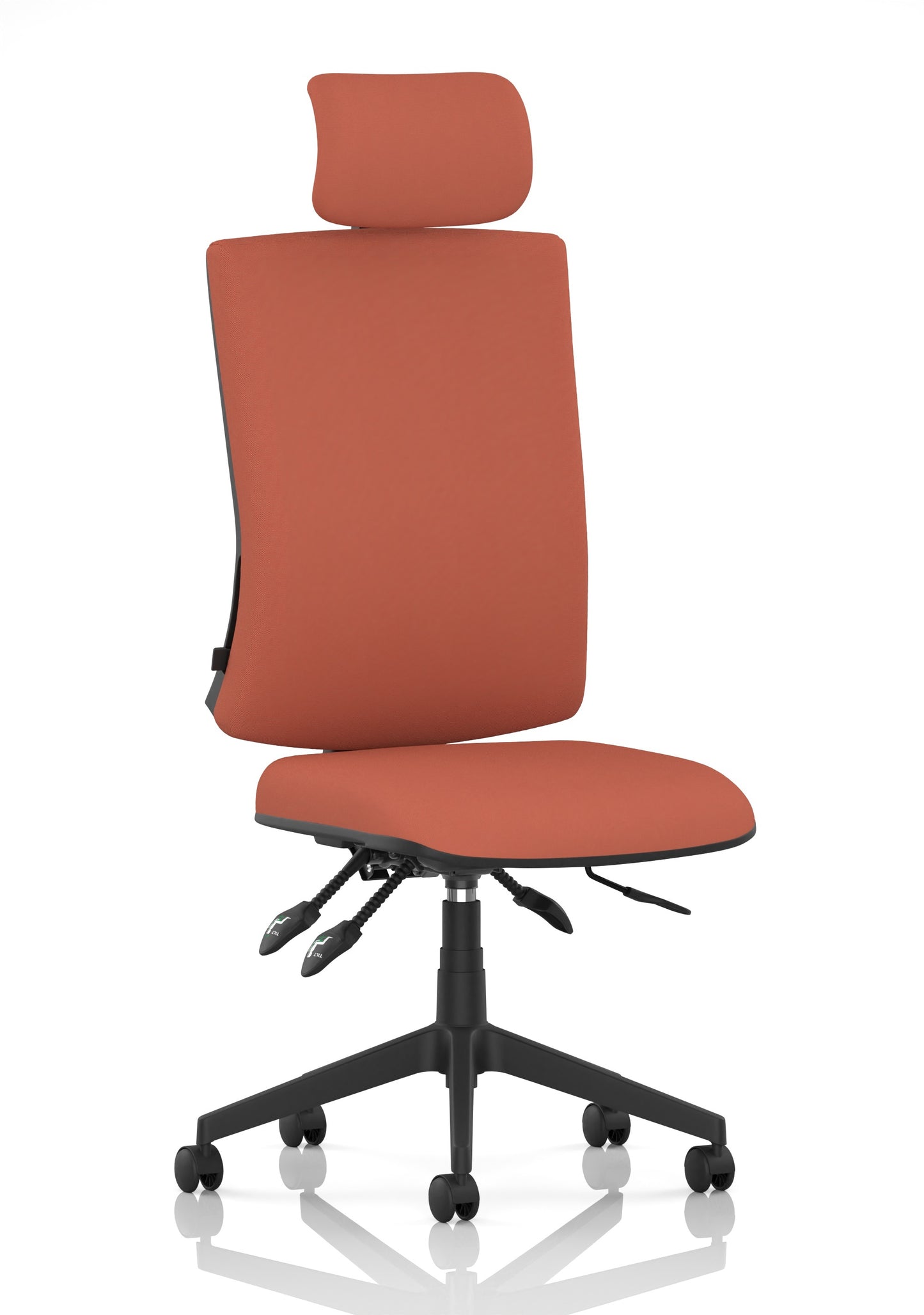 Orlena High Back Ergonomic Task Operator Office Chair with Headrest Bespoke Quest Crab Matching Bespoke Colour None - Industrious Decor