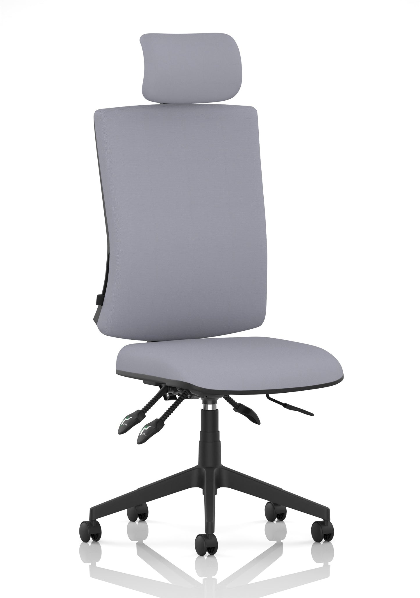 Orlena High Back Ergonomic Task Operator Office Chair with Headrest Bespoke Quest Shell Matching Bespoke Colour None - Industrious Decor