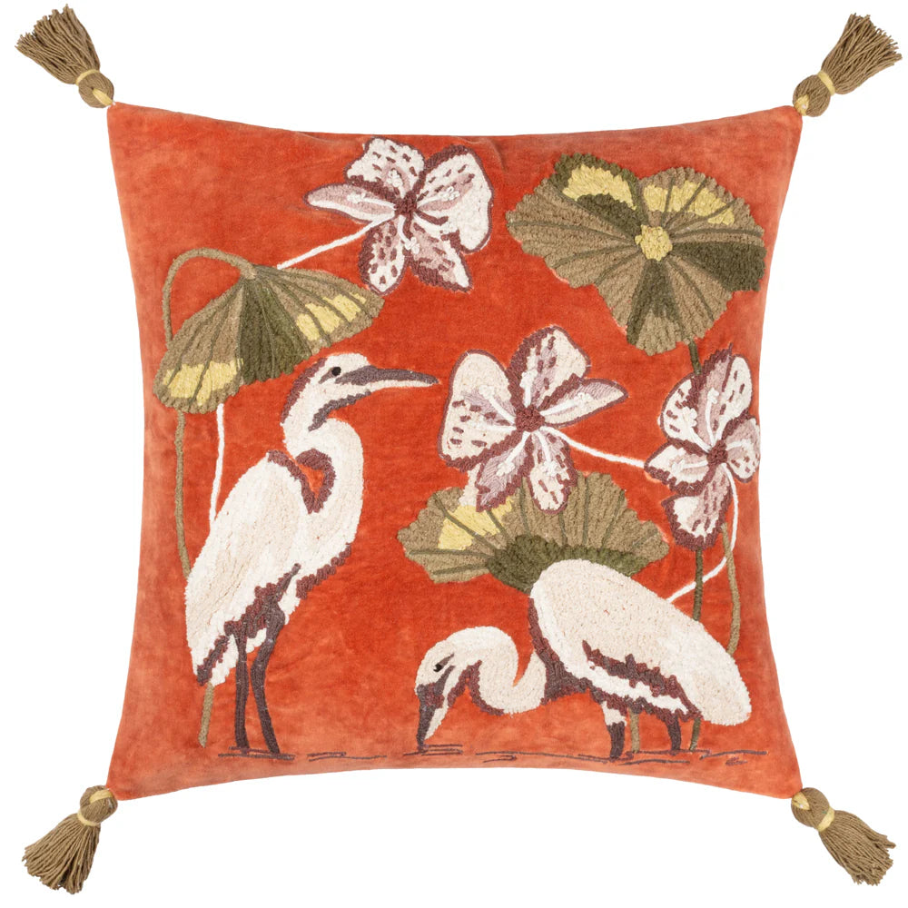 Tropic Marsh Floral Cushion