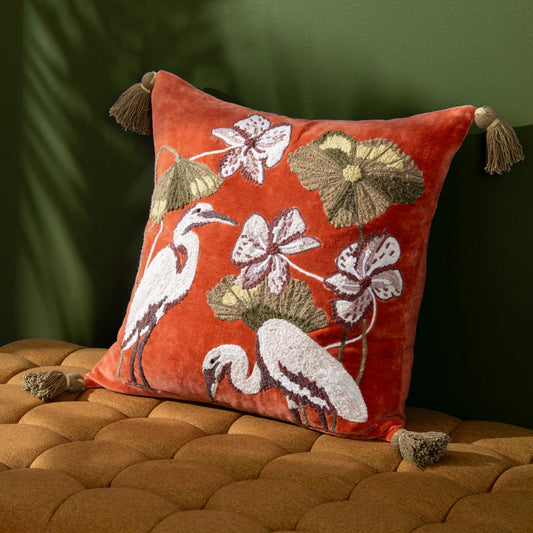 Tropic Marsh Floral Cushion