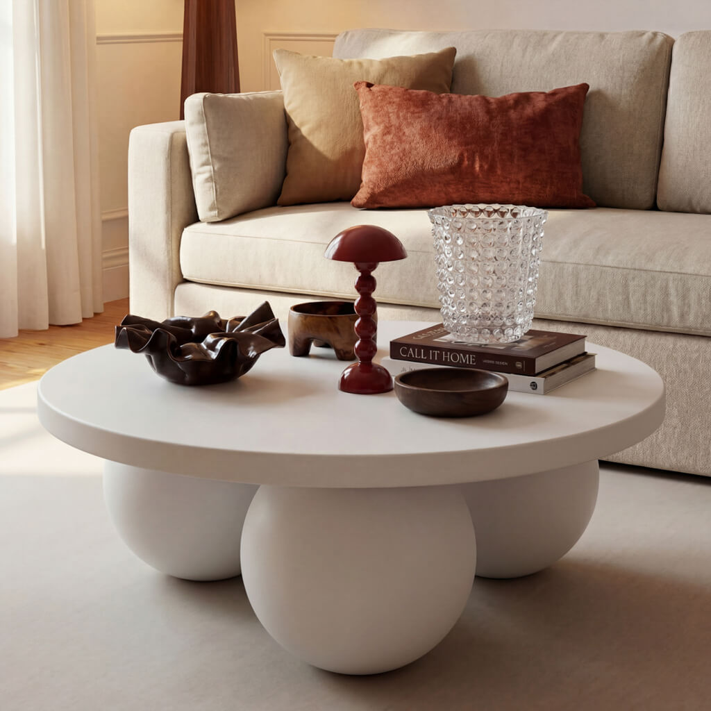 Ball Coffee Table — Light - Industrious Decor