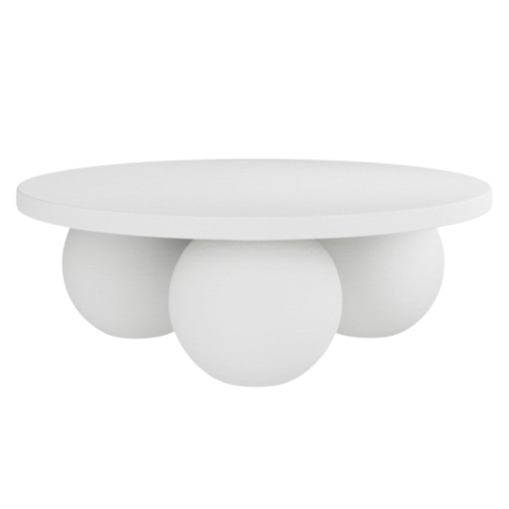 Ball Coffee Table — Light White - Industrious Decor