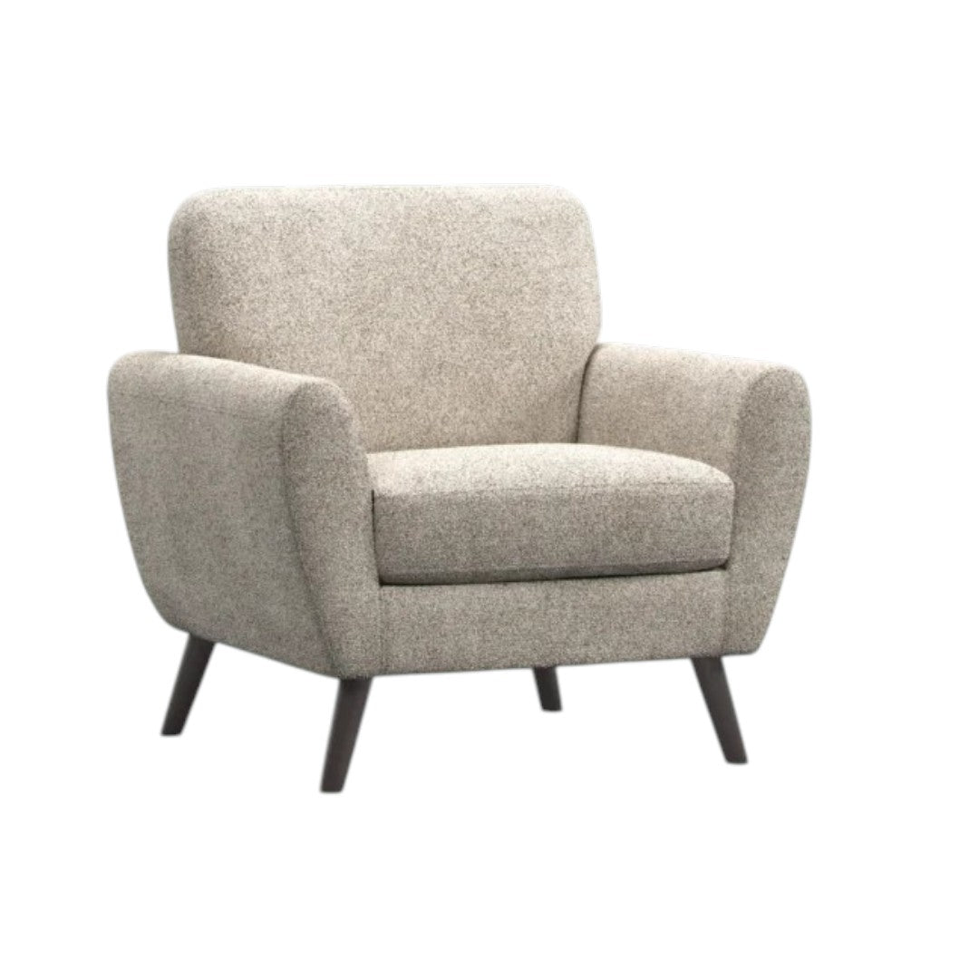 Keswick Armchair in CRIB 5 linen — curved arm contract sofa by Industrious Decor