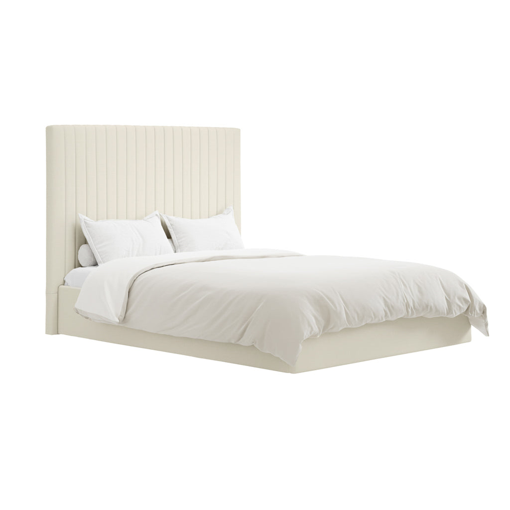 Cheshire Ottoman Bed King Ivory - Industrious Decor