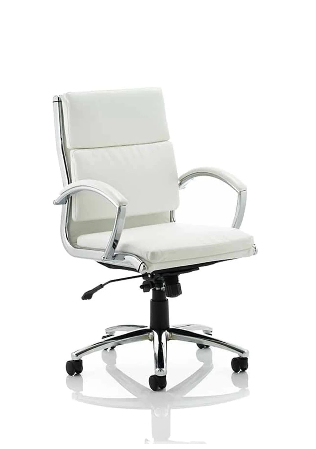 Kinross Executive Office Chair with Arms White Medium - Industrious Decor