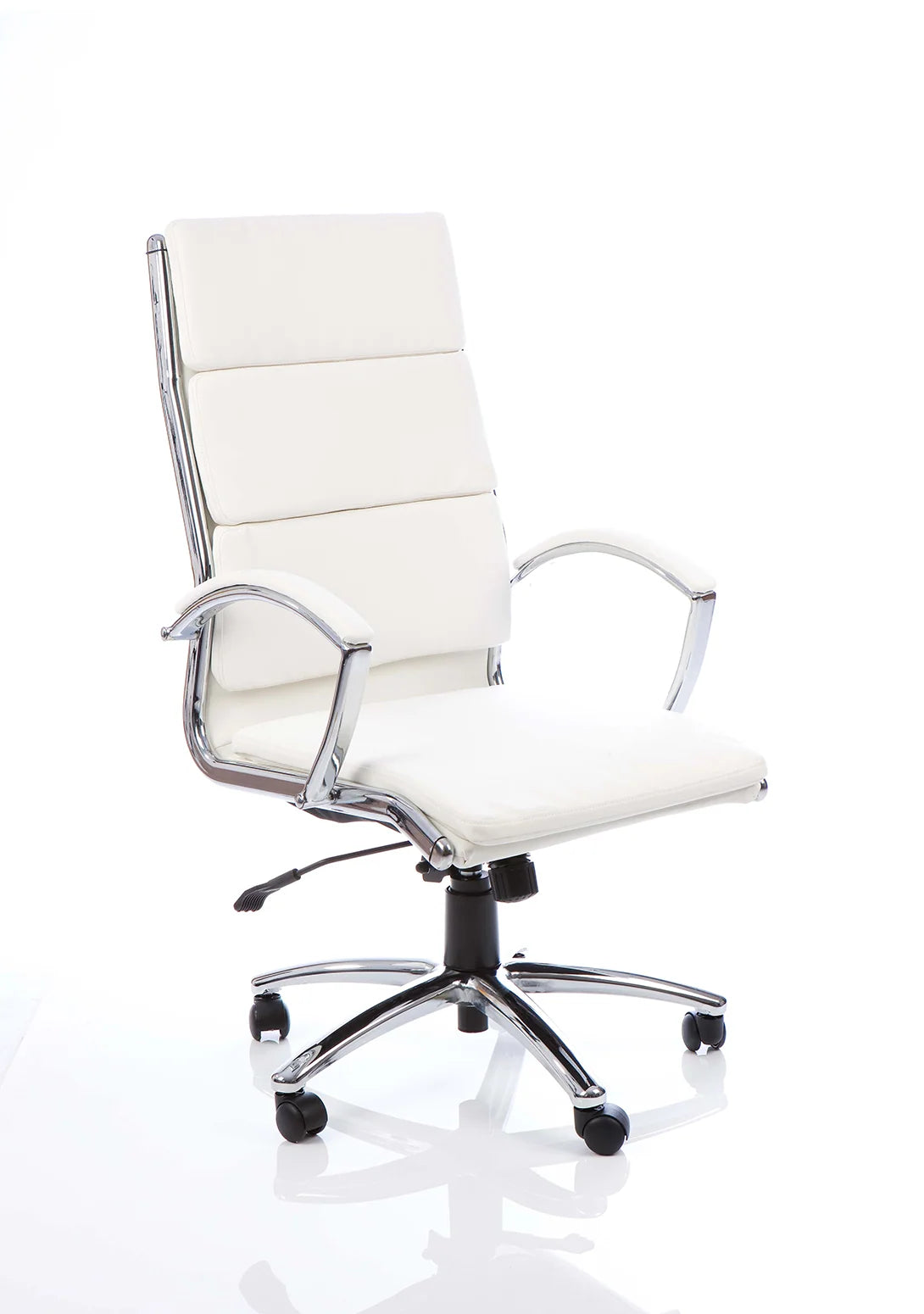 Kinross Executive Office Chair with Arms White High - Industrious Decor