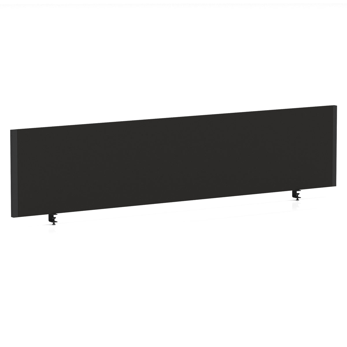 Bramwell Bench Desk Privacy Screen – Black Frame Black 1800 - Industrious Decor