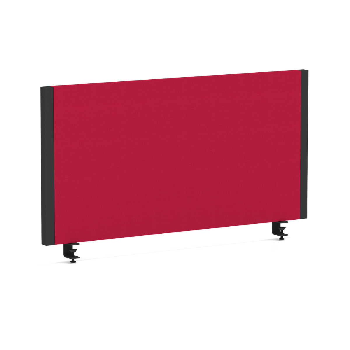 Bramwell Bench Desk Privacy Screen – Black Frame Bespoke Bergamot Cherry 800 - Industrious Decor