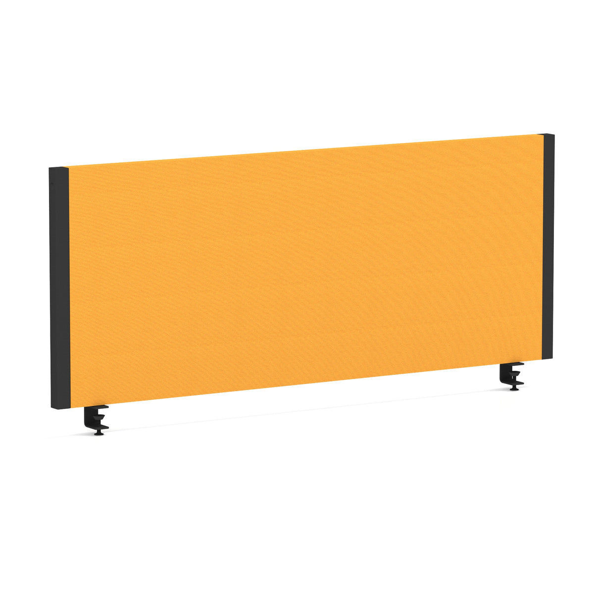 Bramwell Bench Desk Privacy Screen – Black Frame Bespoke Senna Yellow 1000 - Industrious Decor