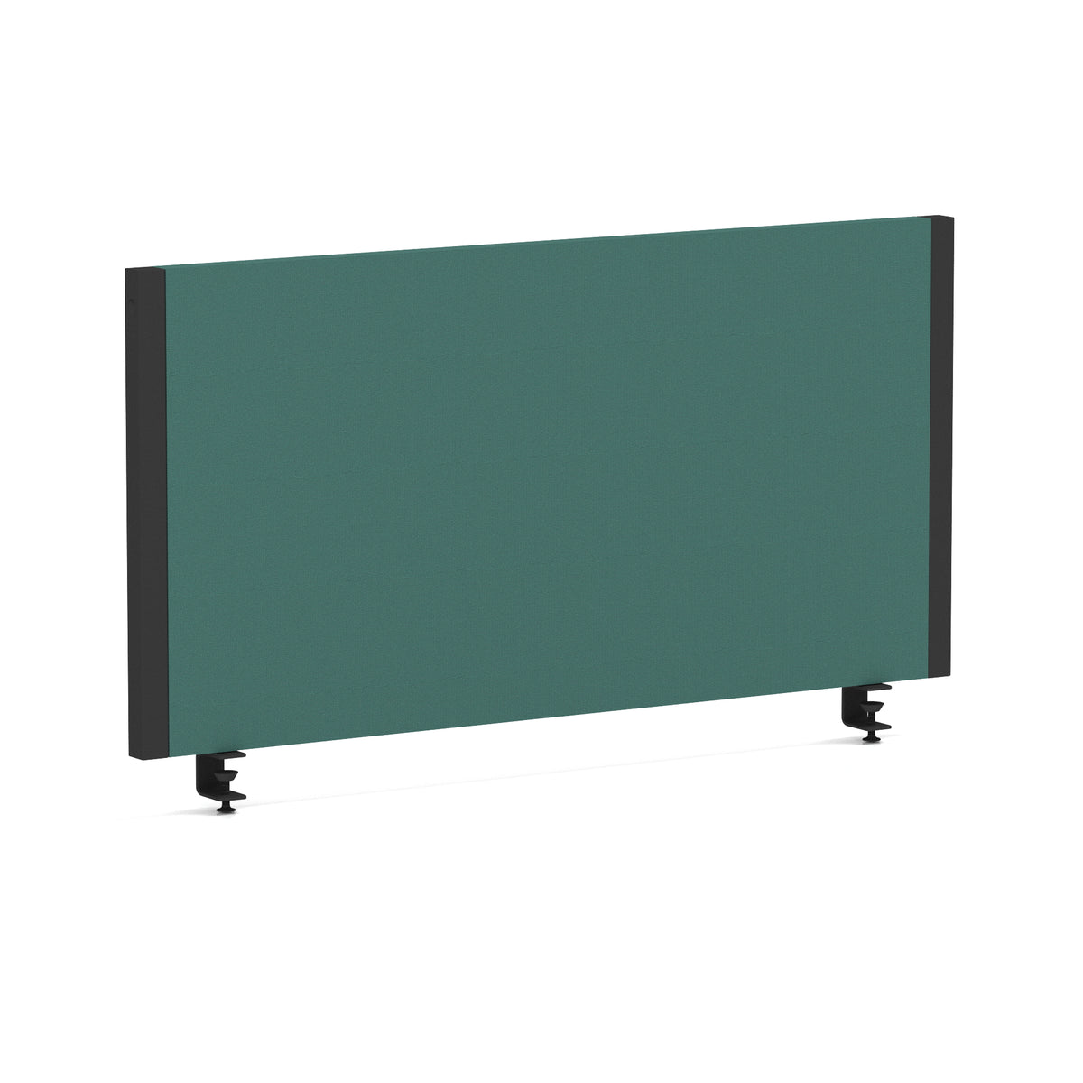 Bramwell Bench Desk Privacy Screen – Black Frame Bespoke Quest Kelp 800 - Industrious Decor