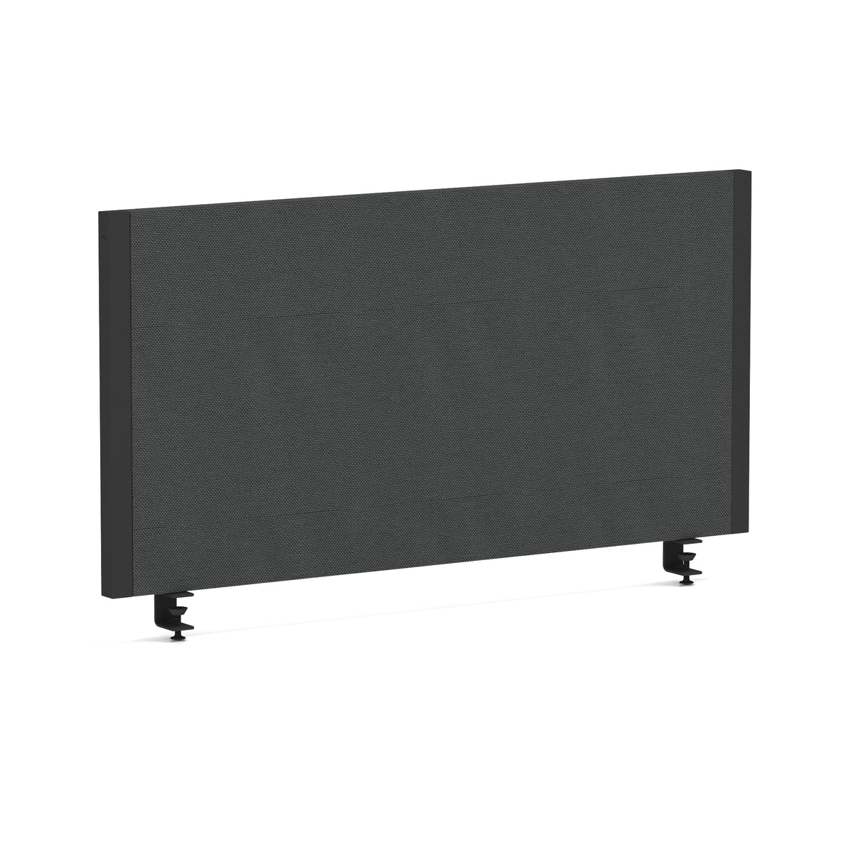 Bramwell Bench Desk Privacy Screen – Black Frame Bespoke Quest Mussel 800 - Industrious Decor