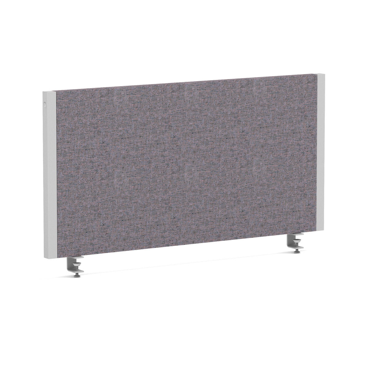 Bramwell Bench Desk Privacy Screen – Silver Frame Bespoke Rivet Fuse 800 - Industrious Decor