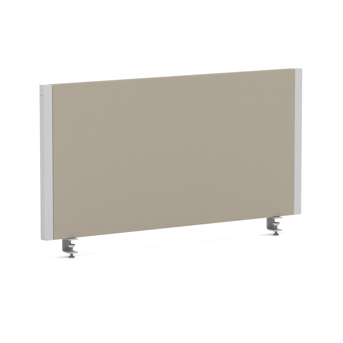 Bramwell Bench Desk Privacy Screen – Silver Frame Bespoke Quest Salt 800 - Industrious Decor
