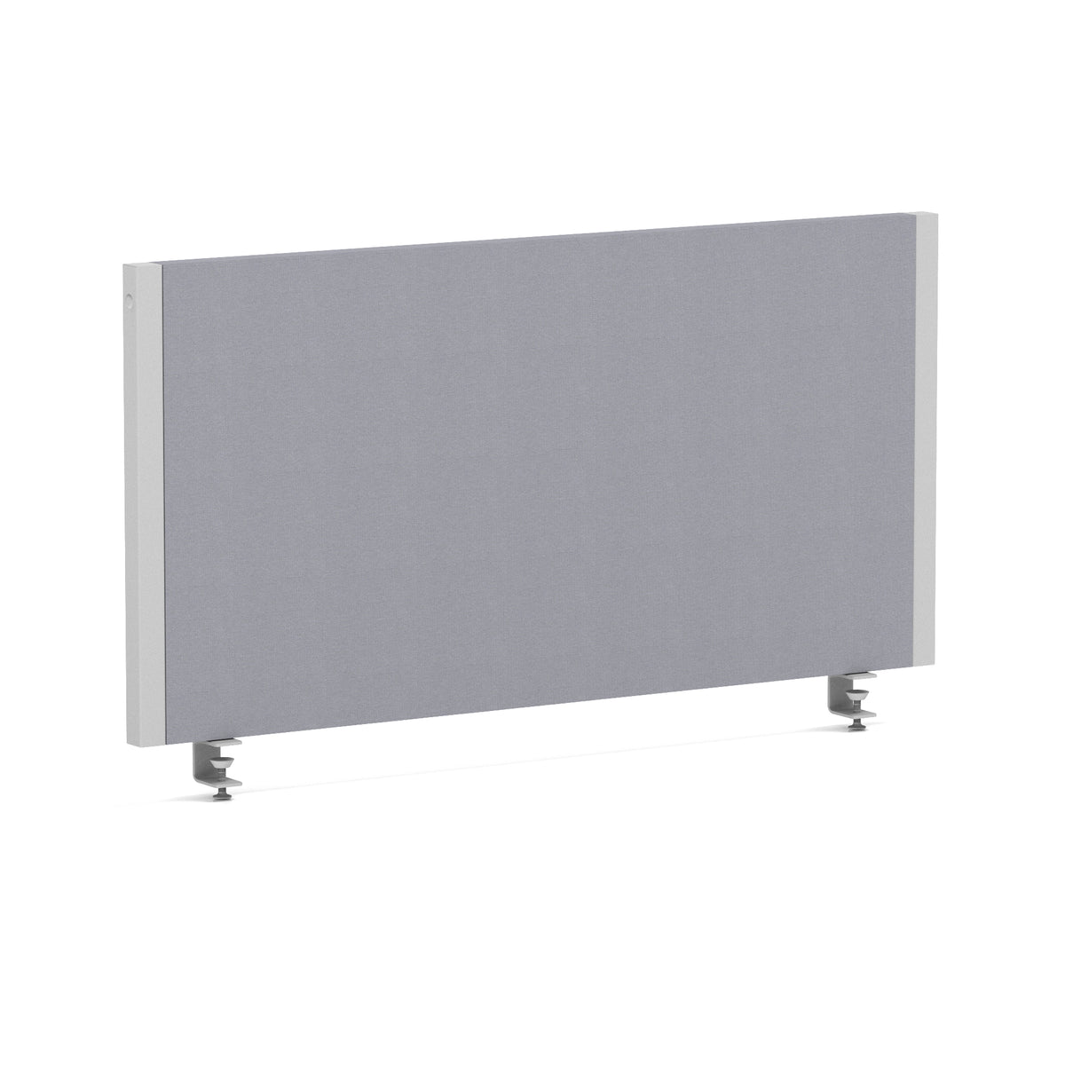 Bramwell Bench Desk Privacy Screen – Silver Frame Bespoke Quest Shell 800 - Industrious Decor