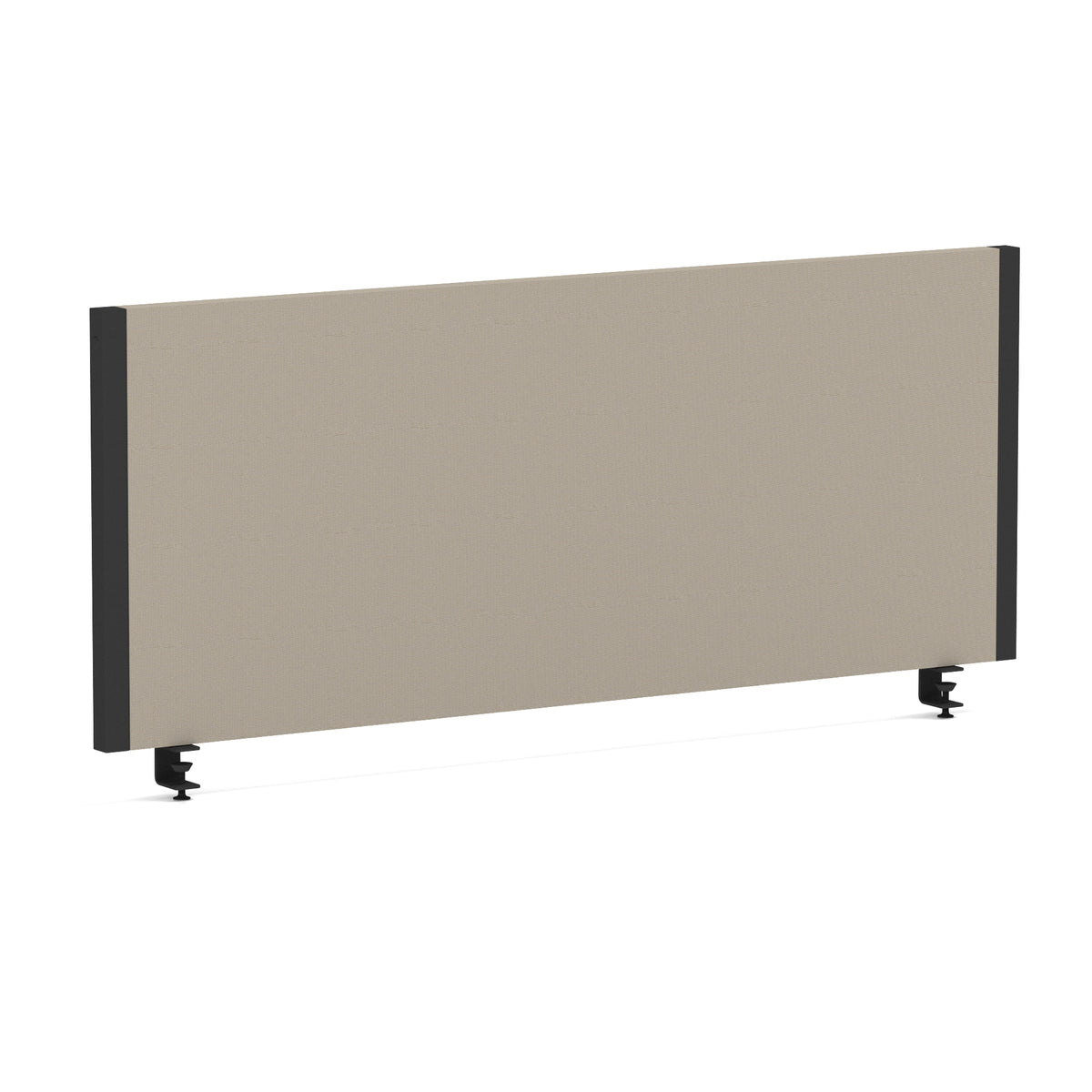 Bramwell Bench Desk Privacy Screen – Black Frame Bespoke Quest Salt 1000 - Industrious Decor