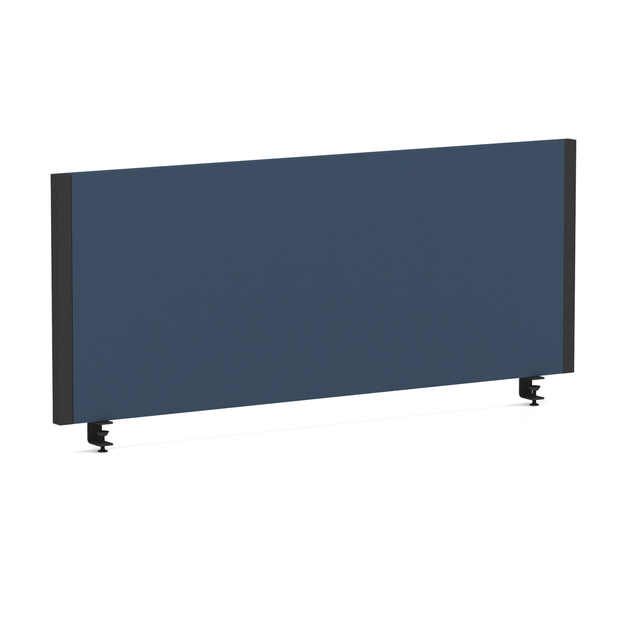 Bramwell Bench Desk Privacy Screen – Black Frame Bespoke Quest Whelk 1000 - Industrious Decor