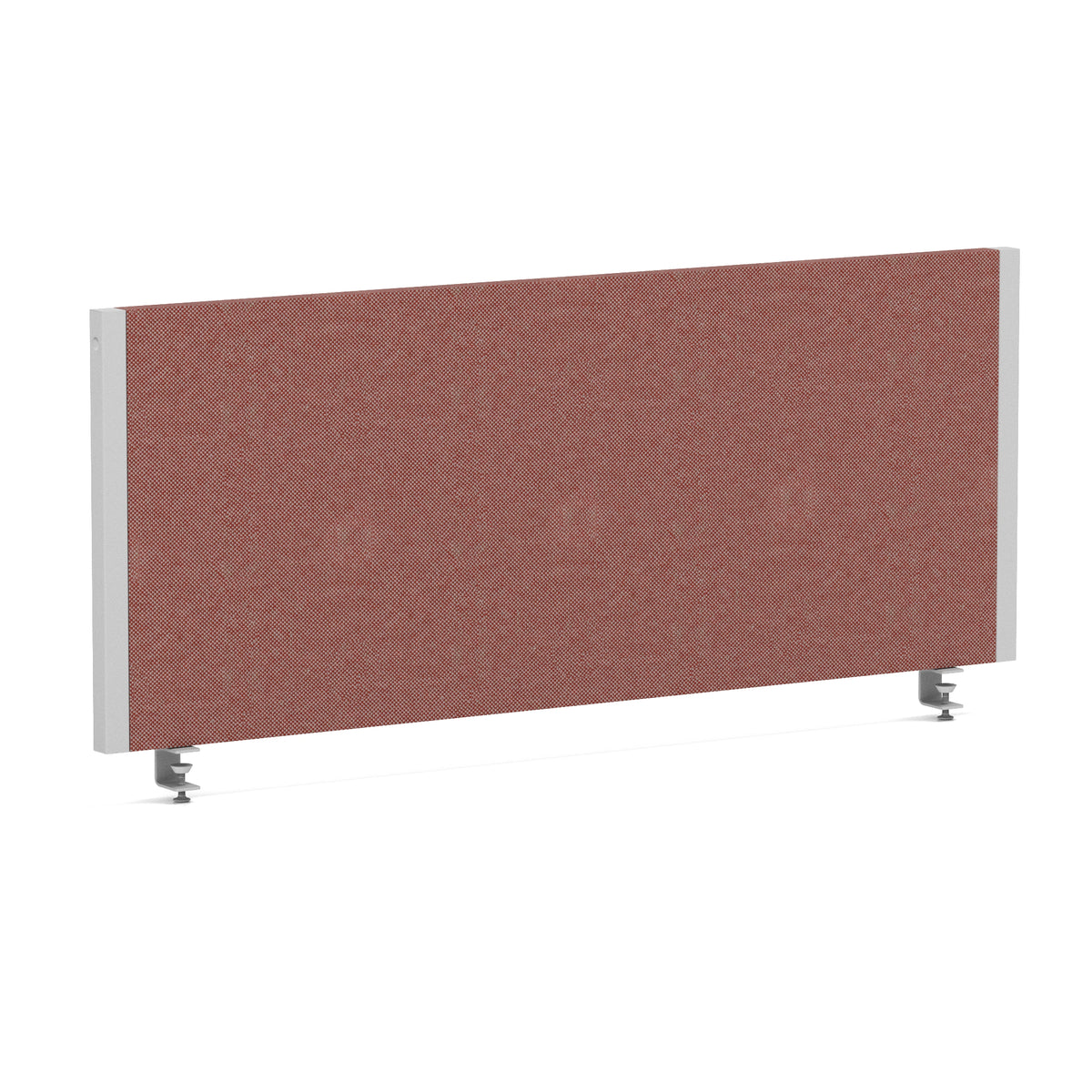 Bramwell Bench Desk Privacy Screen – Silver Frame Bespoke Rivet Forge 1000 - Industrious Decor