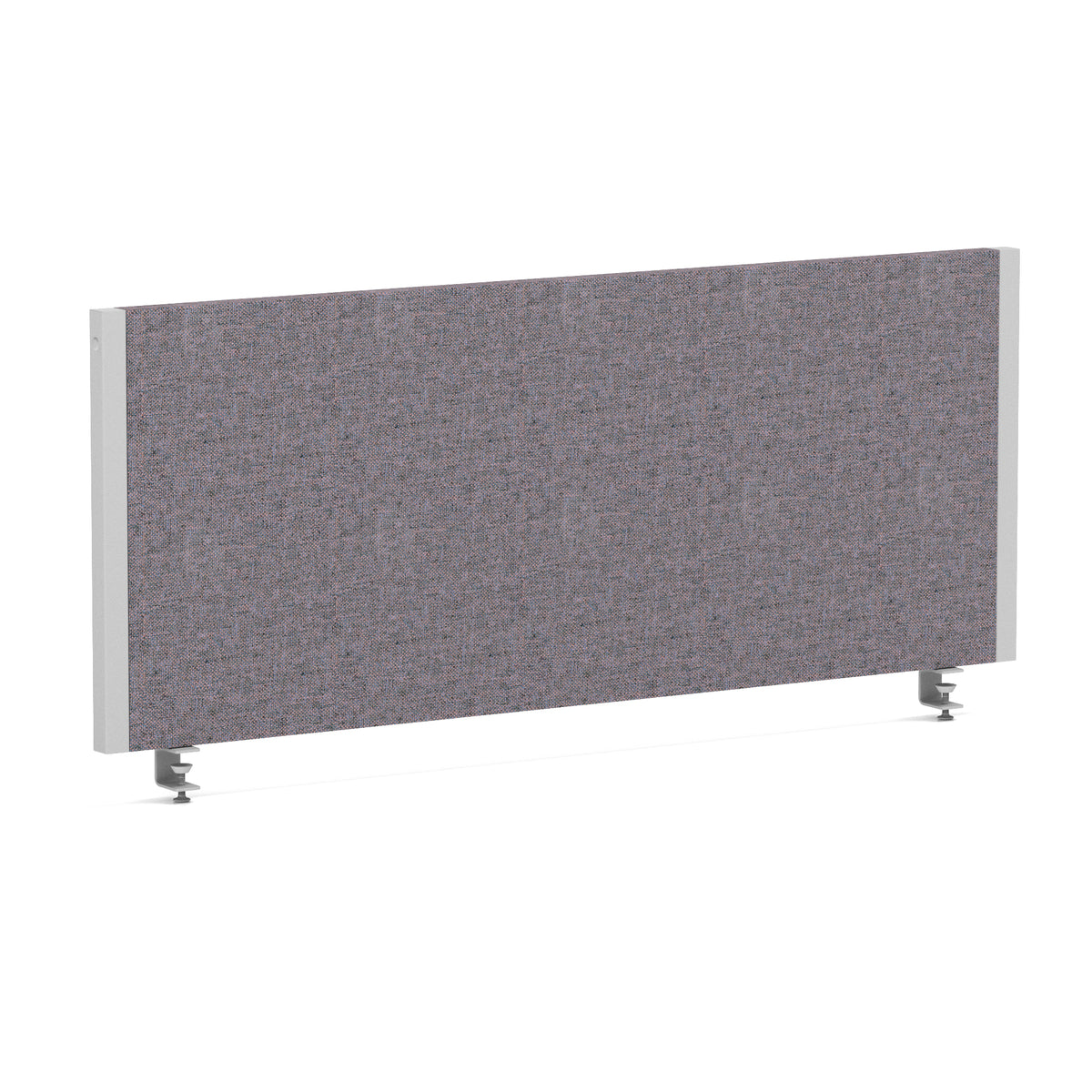 Bramwell Bench Desk Privacy Screen – Silver Frame Bespoke Rivet Fuse 1000 - Industrious Decor