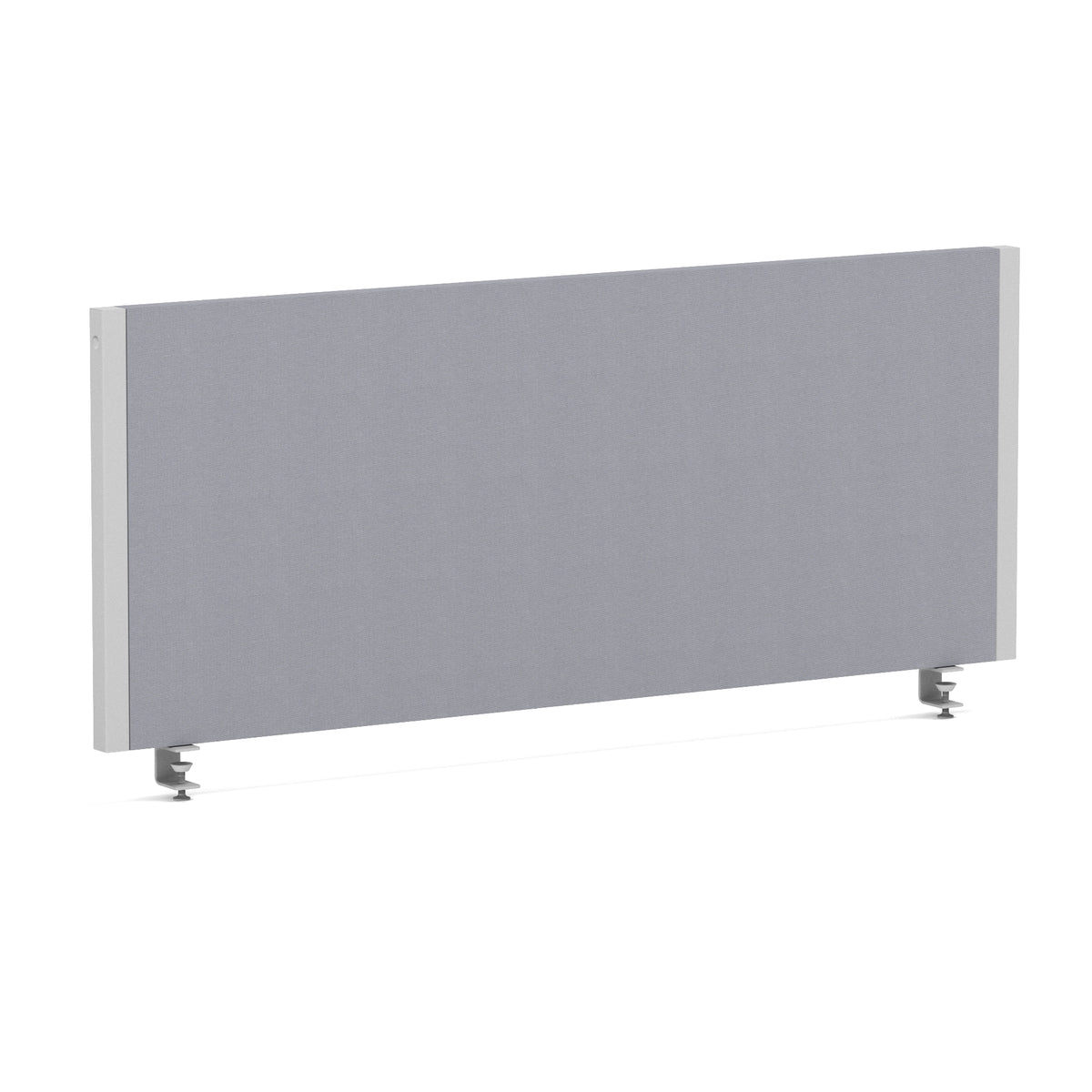 Bramwell Bench Desk Privacy Screen – Silver Frame Bespoke Quest Shell 1000 - Industrious Decor