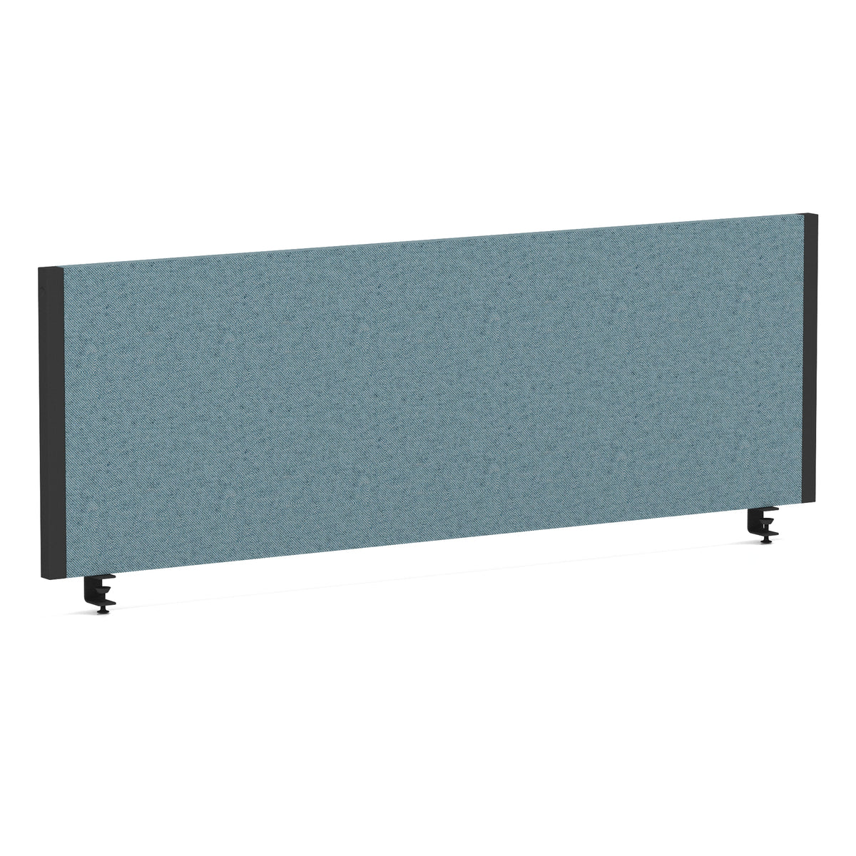 Bramwell Bench Desk Privacy Screen – Black Frame Bespoke Rivet Quench 1200 - Industrious Decor