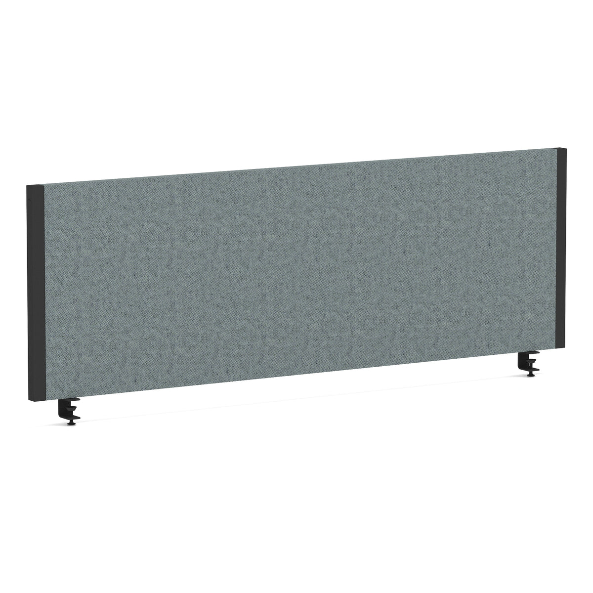 Bramwell Bench Desk Privacy Screen – Black Frame Bespoke Rivet Tensile 1200 - Industrious Decor