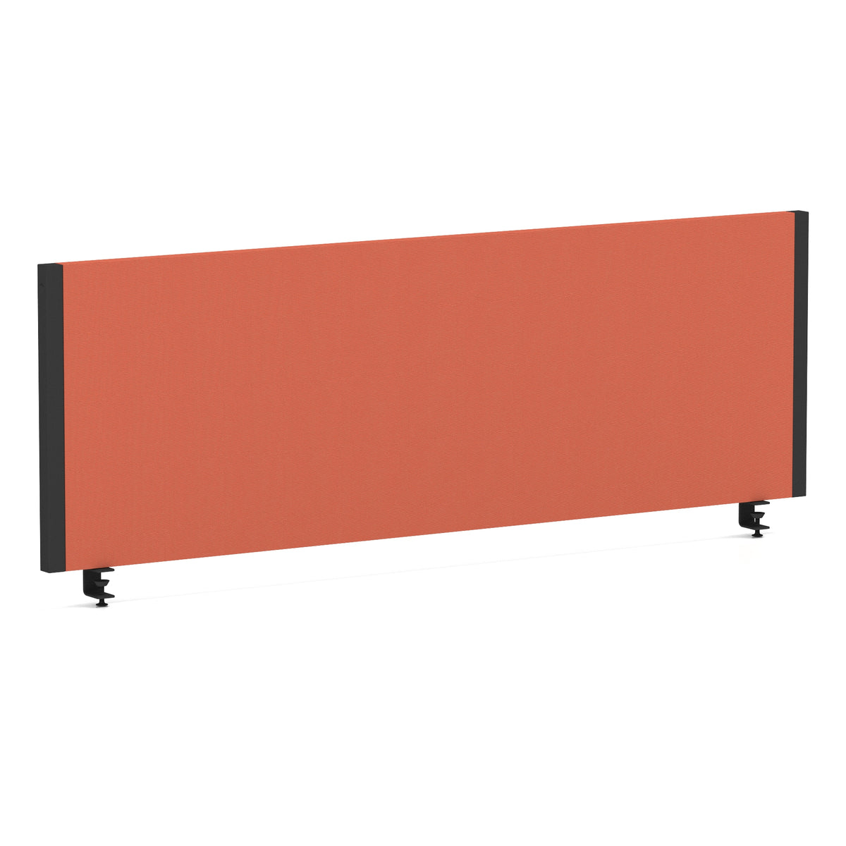 Bramwell Bench Desk Privacy Screen – Black Frame Bespoke Quest Crab 1200 - Industrious Decor