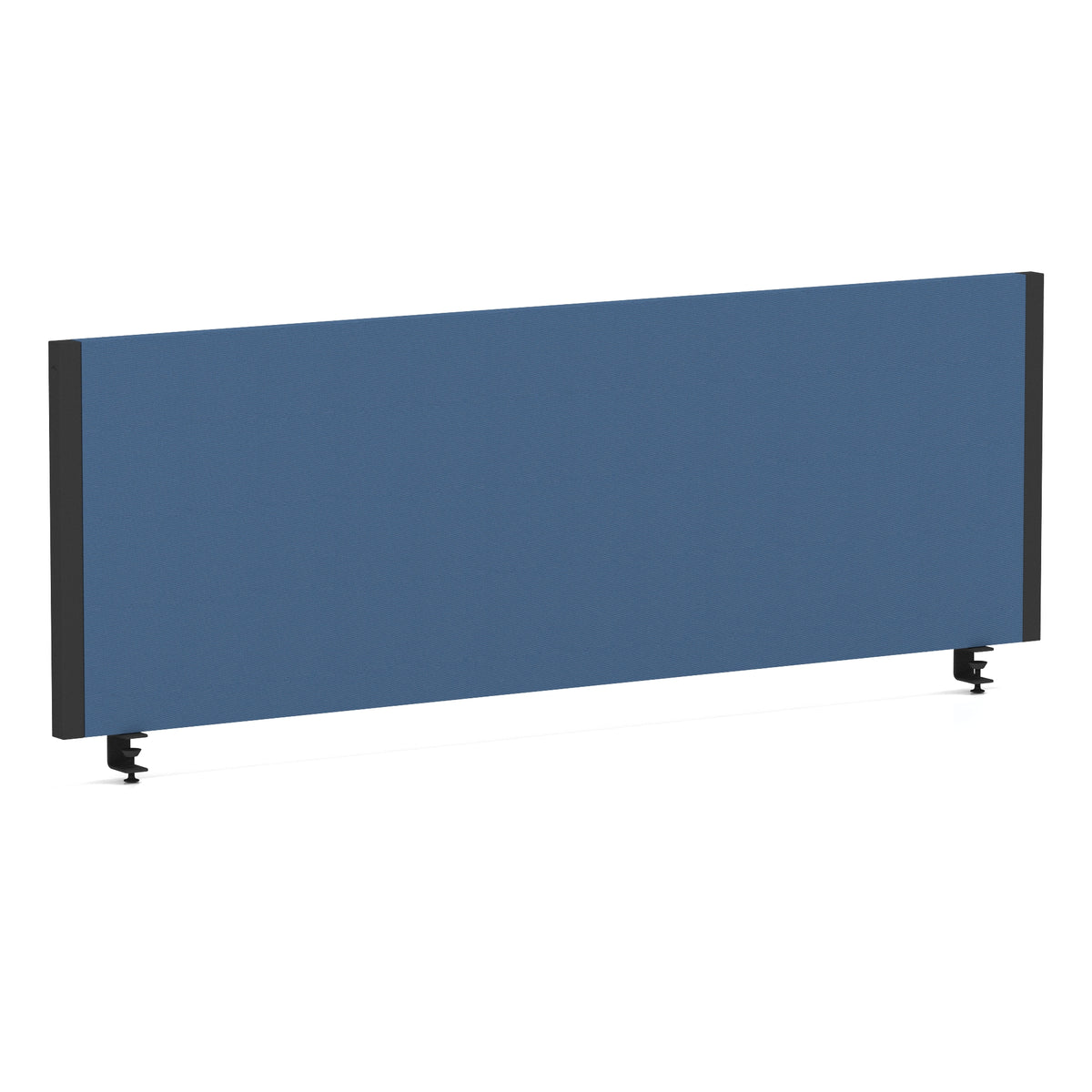 Bramwell Bench Desk Privacy Screen – Black Frame Bespoke Quest Limpet 1200 - Industrious Decor