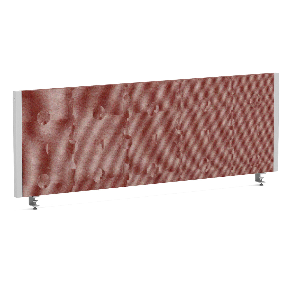 Bramwell Bench Desk Privacy Screen – Silver Frame Bespoke Rivet Forge 1200 - Industrious Decor