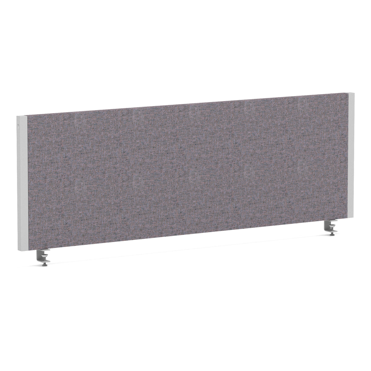 Bramwell Bench Desk Privacy Screen – Silver Frame Bespoke Rivet Fuse 1200 - Industrious Decor