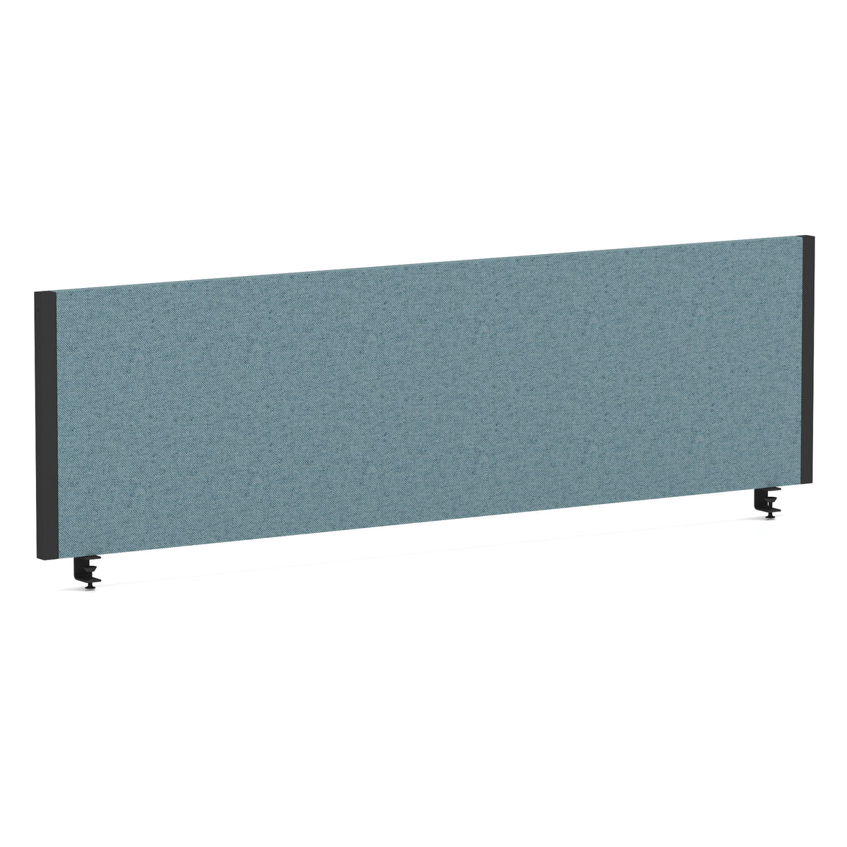 Bramwell Bench Desk Privacy Screen – Black Frame Bespoke Rivet Quench 1400 - Industrious Decor