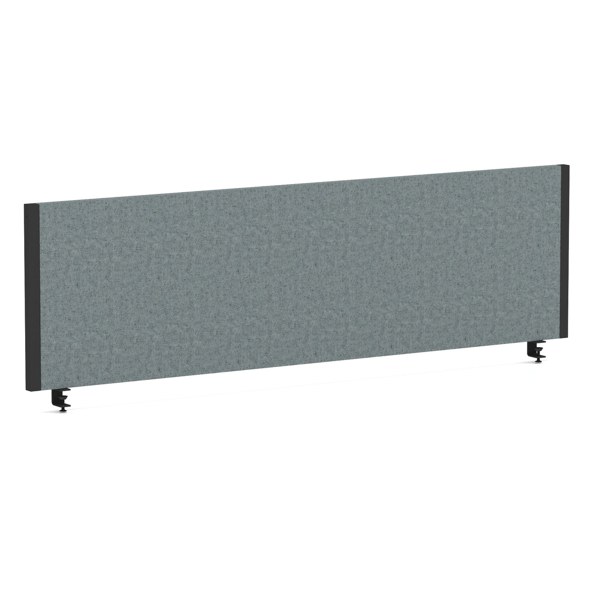 Bramwell Bench Desk Privacy Screen – Black Frame Bespoke Rivet Tensile 1400 - Industrious Decor