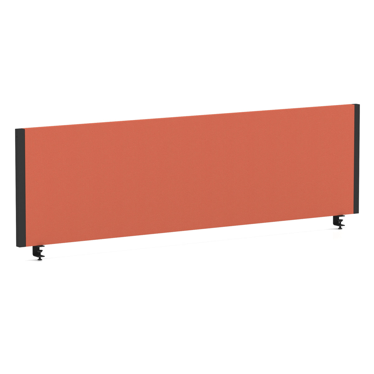 Bramwell Bench Desk Privacy Screen – Black Frame Bespoke Quest Crab 1400 - Industrious Decor