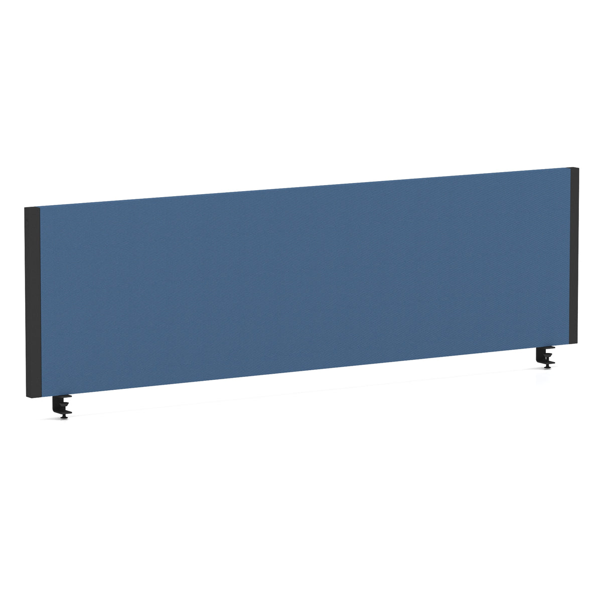 Bramwell Bench Desk Privacy Screen – Black Frame Bespoke Quest Limpet 1400 - Industrious Decor