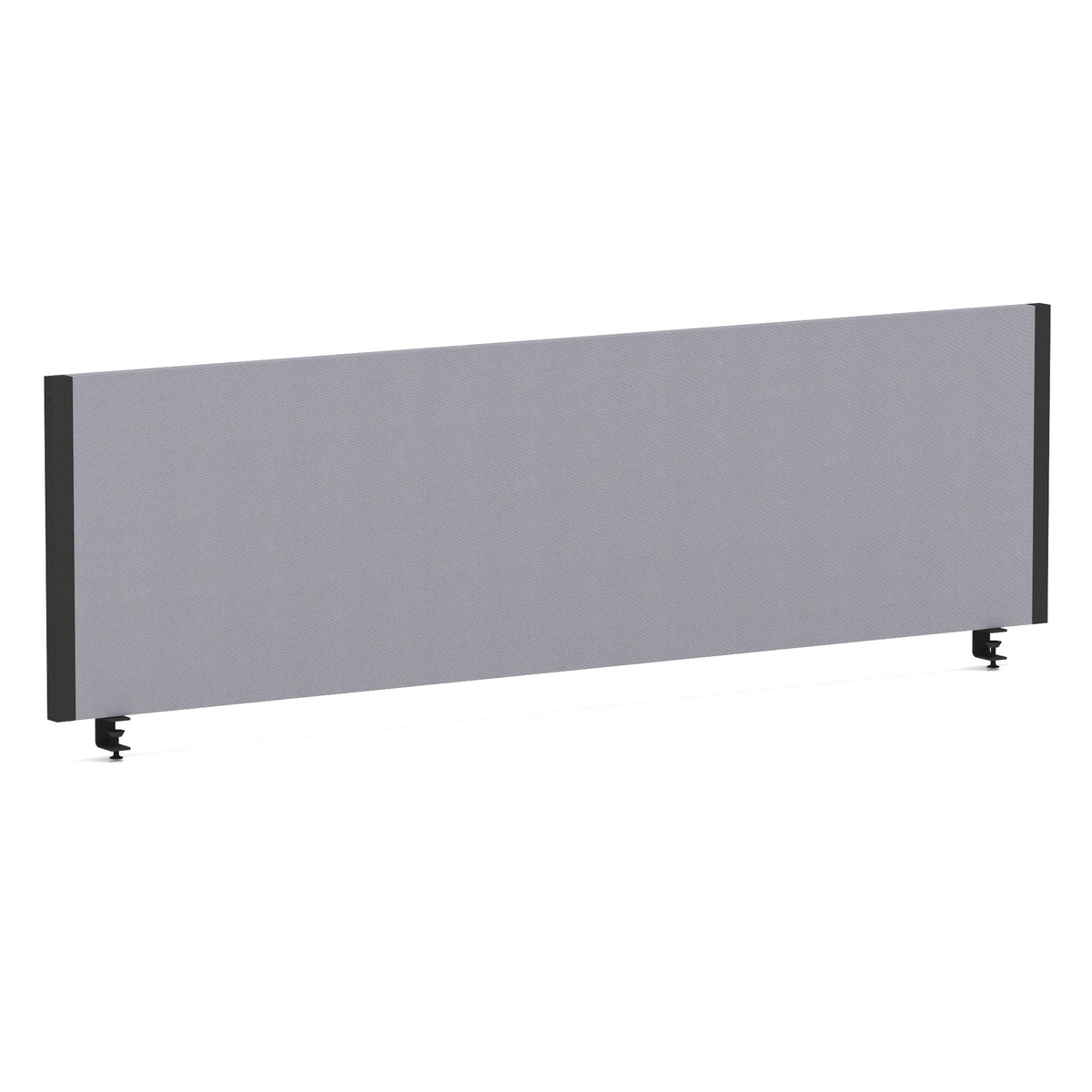Bramwell Bench Desk Privacy Screen – Black Frame Bespoke Quest Shell 1400 - Industrious Decor