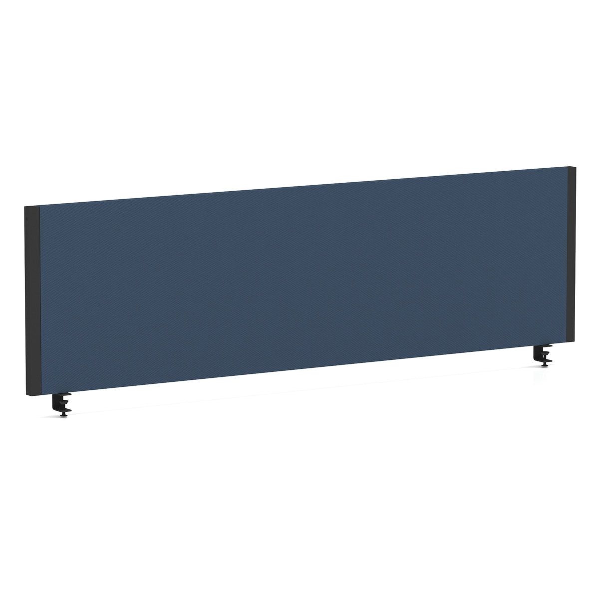 Bramwell Bench Desk Privacy Screen – Black Frame Bespoke Quest Whelk 1400 - Industrious Decor