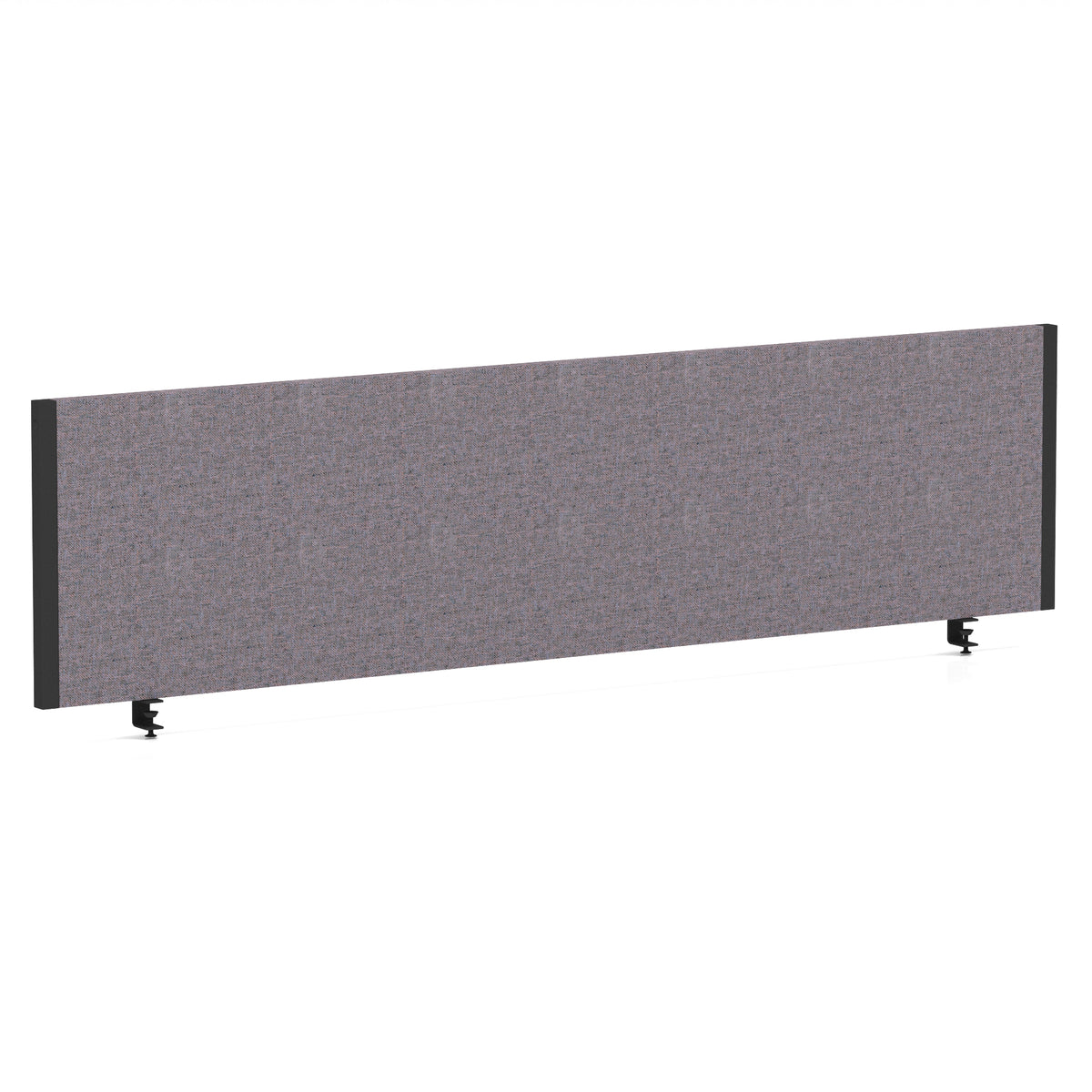 Bramwell Bench Desk Privacy Screen – Black Frame Bespoke Rivet Fuse 1600 - Industrious Decor