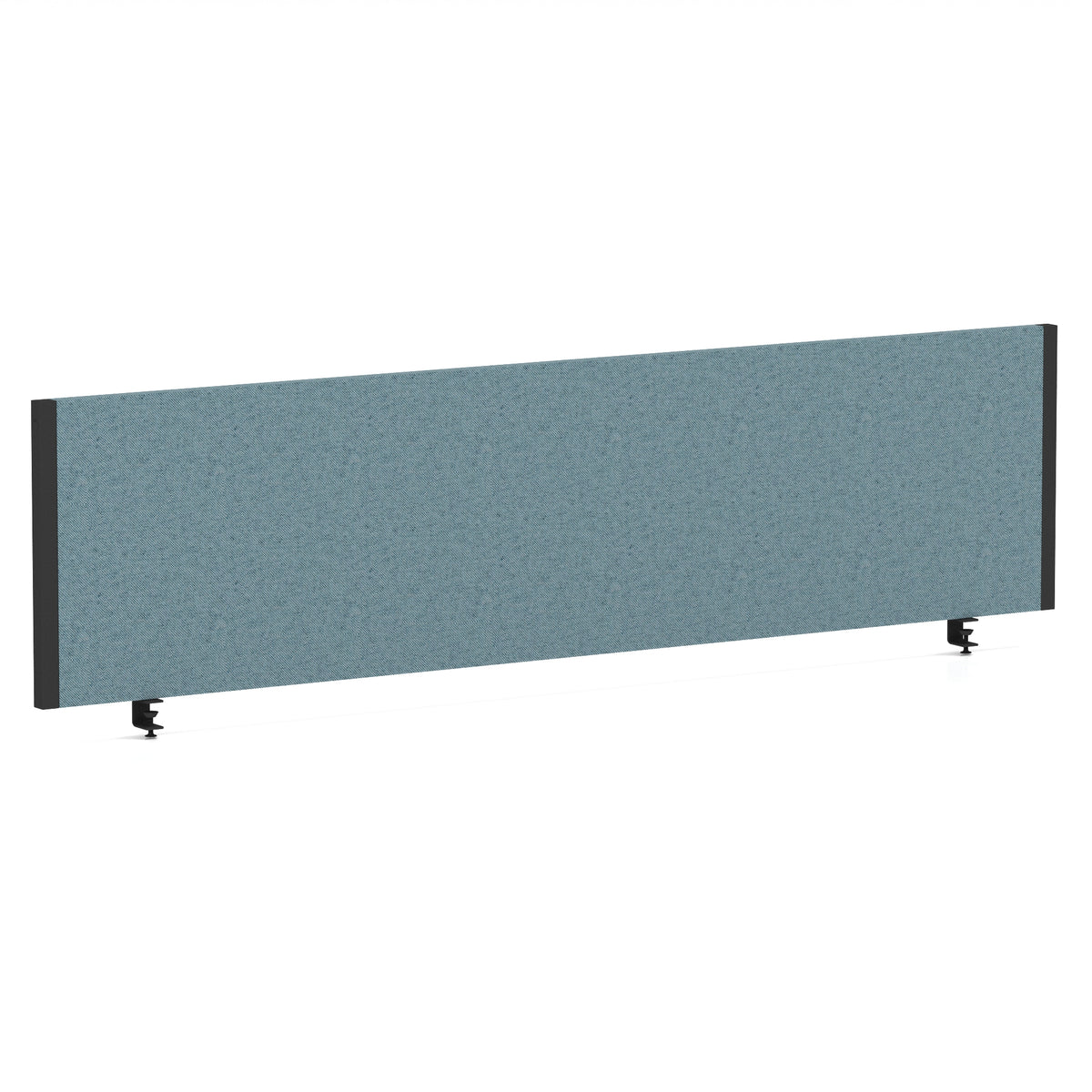 Bramwell Bench Desk Privacy Screen – Black Frame Bespoke Rivet Quench 1600 - Industrious Decor