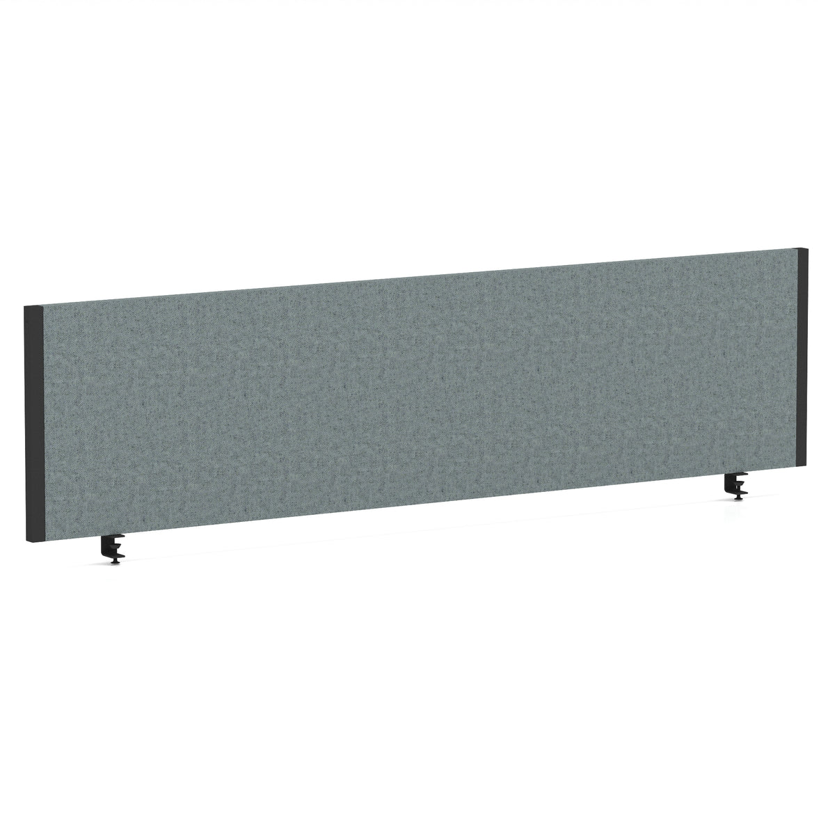Bramwell Bench Desk Privacy Screen – Black Frame Bespoke Rivet Tensile 1600 - Industrious Decor