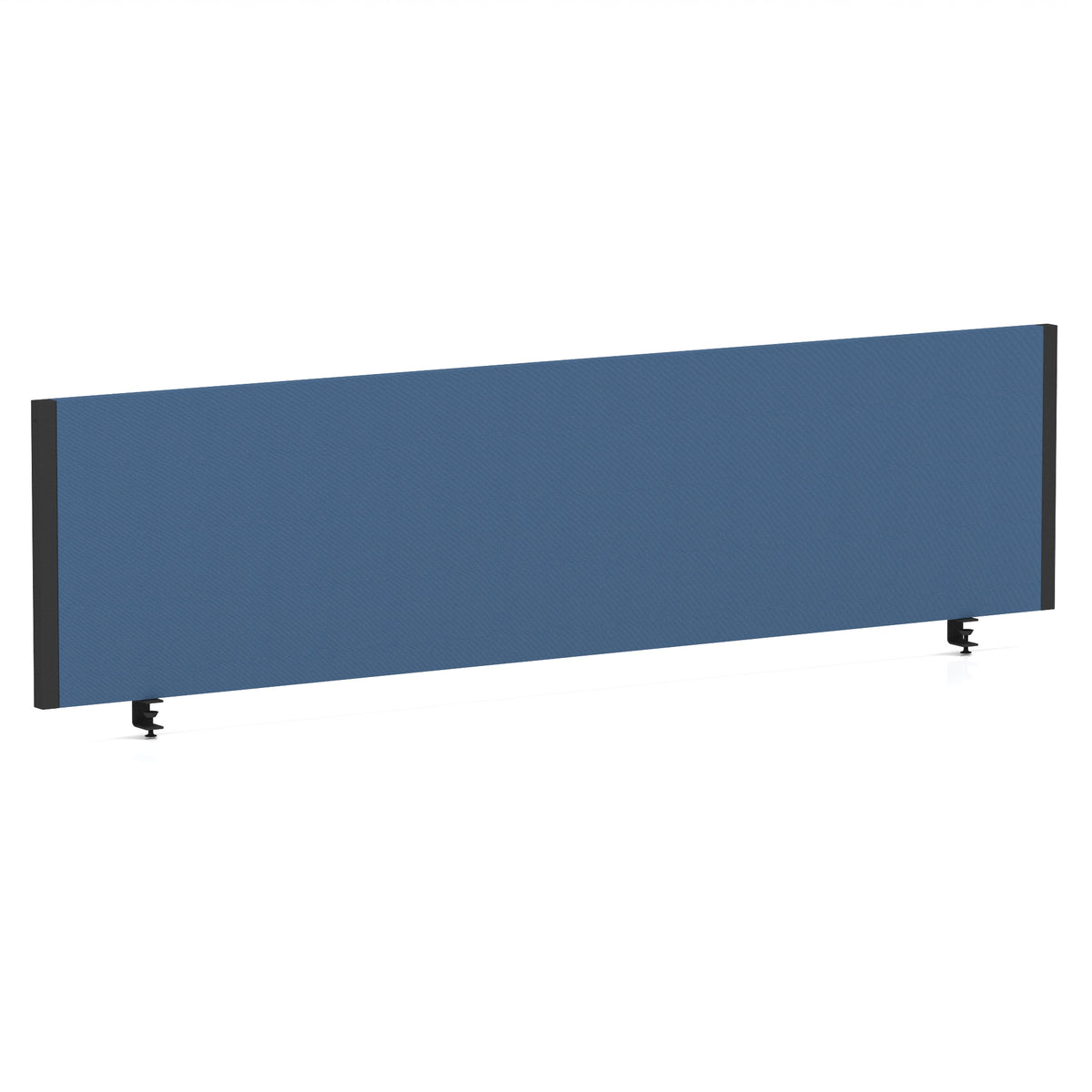 Bramwell Bench Desk Privacy Screen – Black Frame Bespoke Quest Limpet 1600 - Industrious Decor