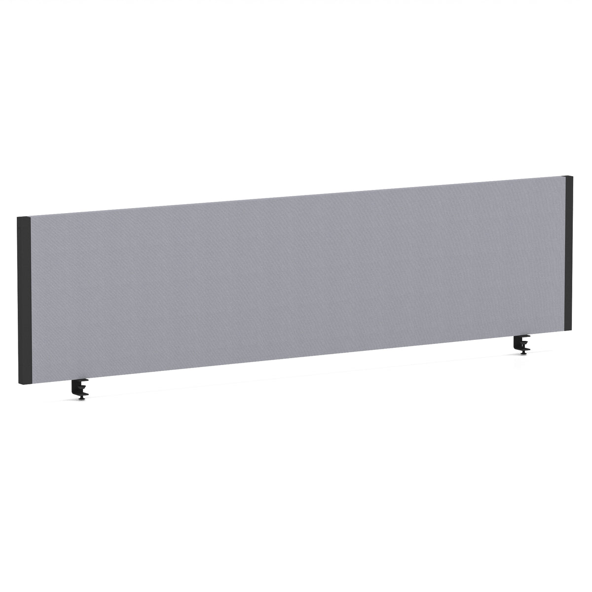 Bramwell Bench Desk Privacy Screen – Black Frame Bespoke Quest Shell 1600 - Industrious Decor