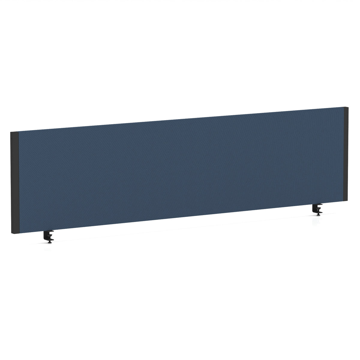 Bramwell Bench Desk Privacy Screen – Black Frame Bespoke Quest Whelk 1600 - Industrious Decor